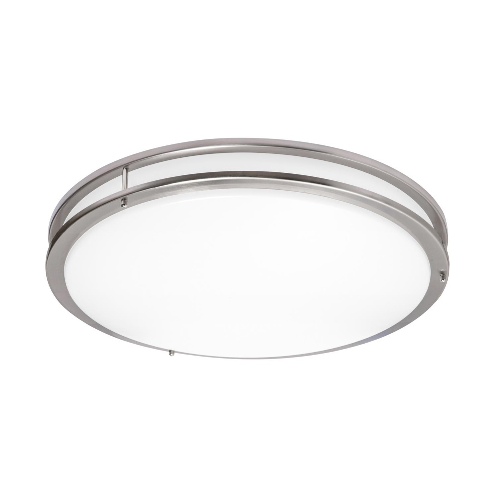Carlisle 24'' LED Flush,120-277V,34W,5 CCT,SN,BB