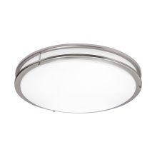 AFX Lighting, Inc. CAF24L5AJUDSN-BB - Carlisle 24'' LED Flush,120-277V,34W,5 CCT,SN,BB