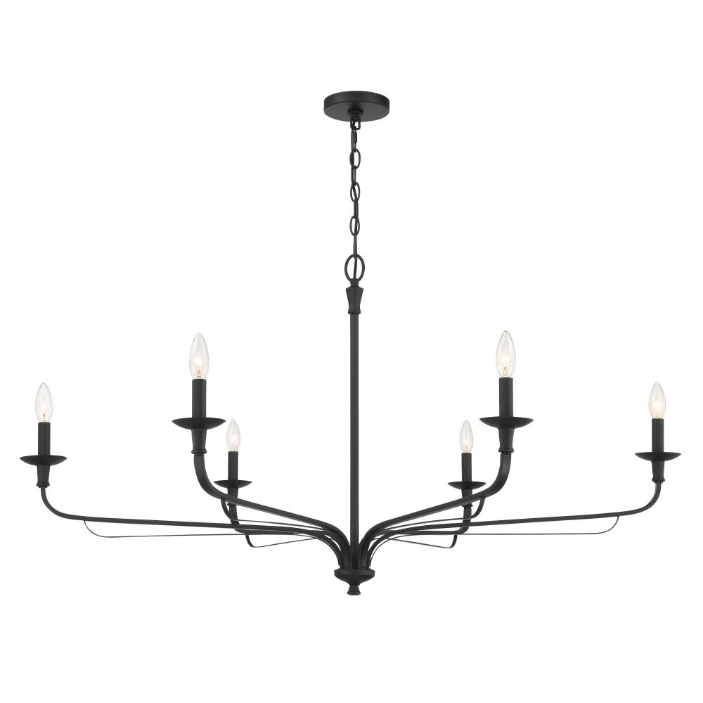 Velena 47.25" 6-Light Chandelier