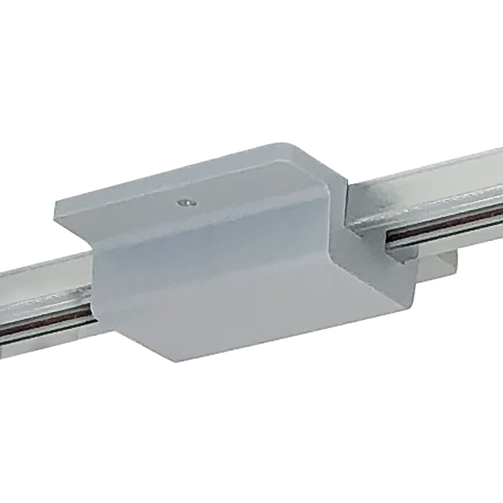 Floating Canopy Feed for One-Circuit Track, Silver Finish