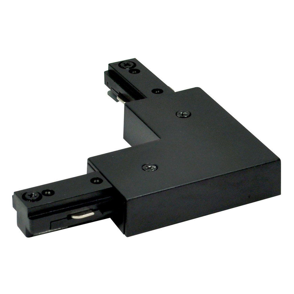 L-Connector for One-Circuit Track, Black Finish