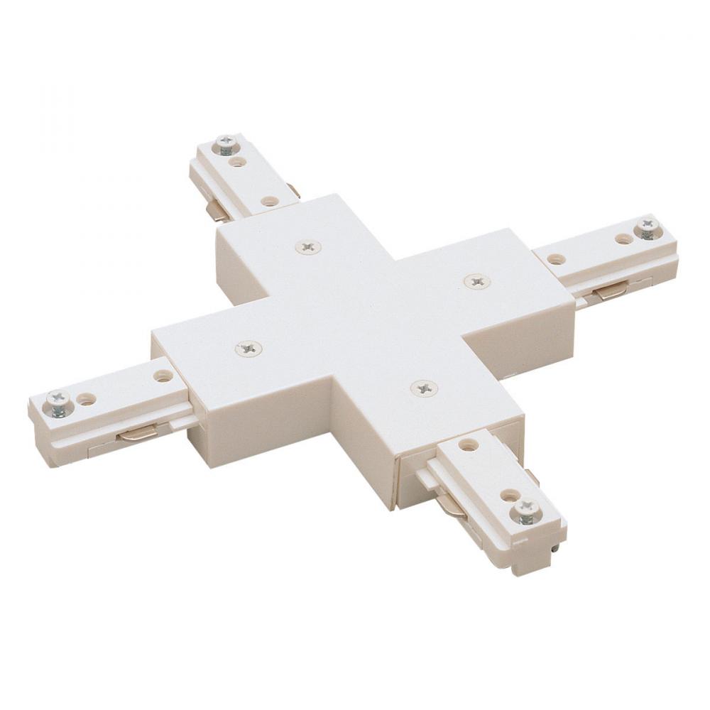 X-Connector, One-Circuit Track, White Finish