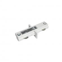Nora NT-310W - Straight Connector for One-Circuit Track, White Finish