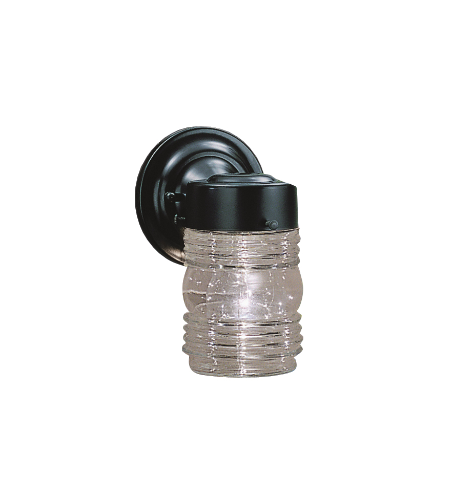 7.75" 1 Light Wall Light Black (12 pack)