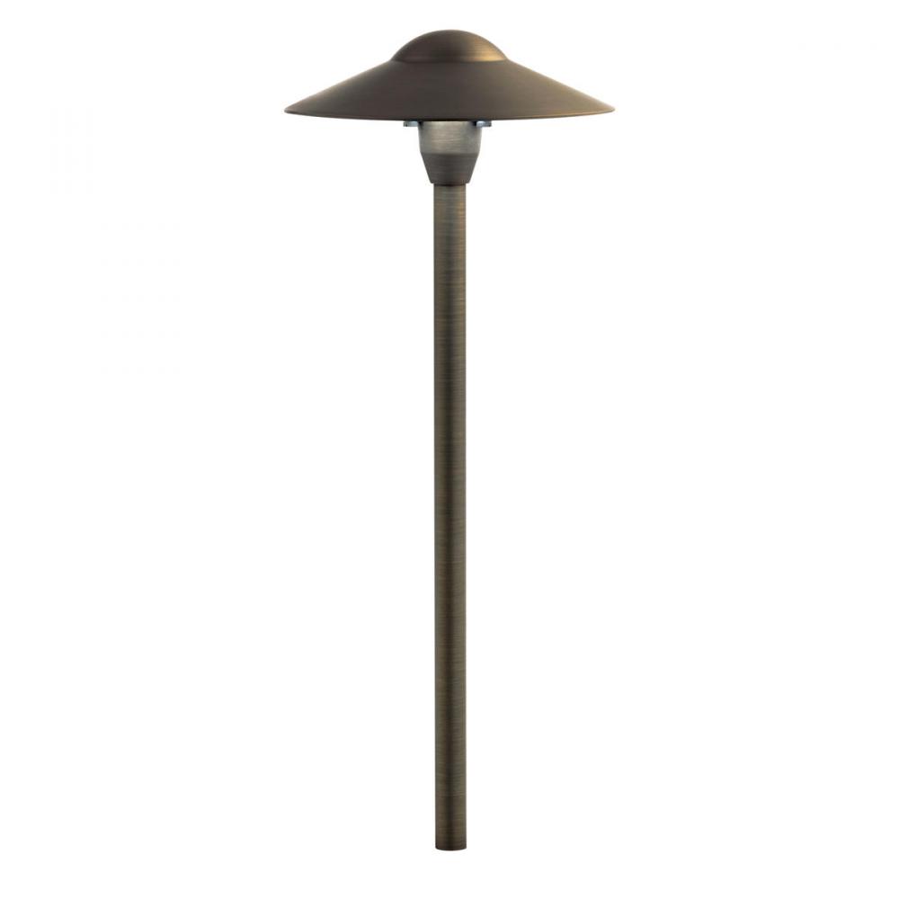 8" Dome Path Light Centennial Brass