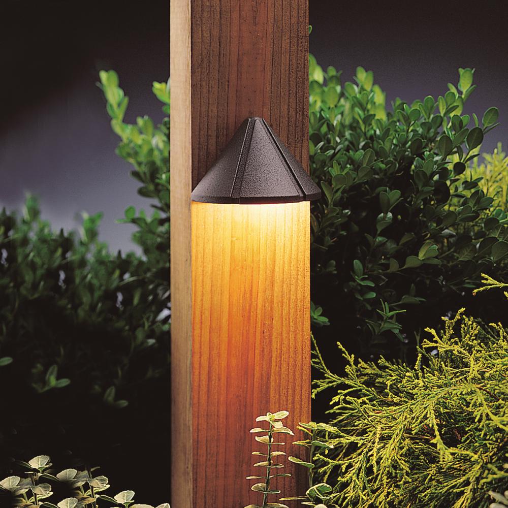 12V LED 2700K Mini Deck Light Textured Architectural Bronze