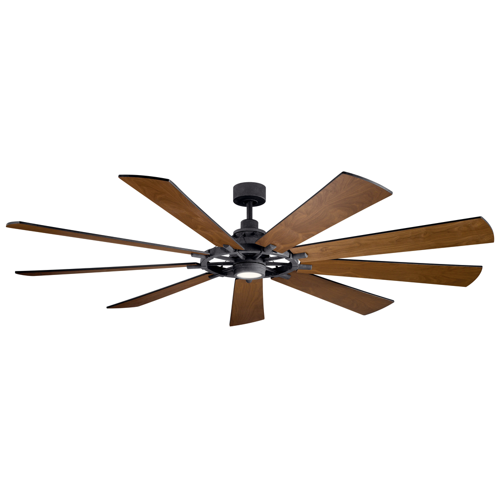Gentry XL LED 85" Fan Distressed Black