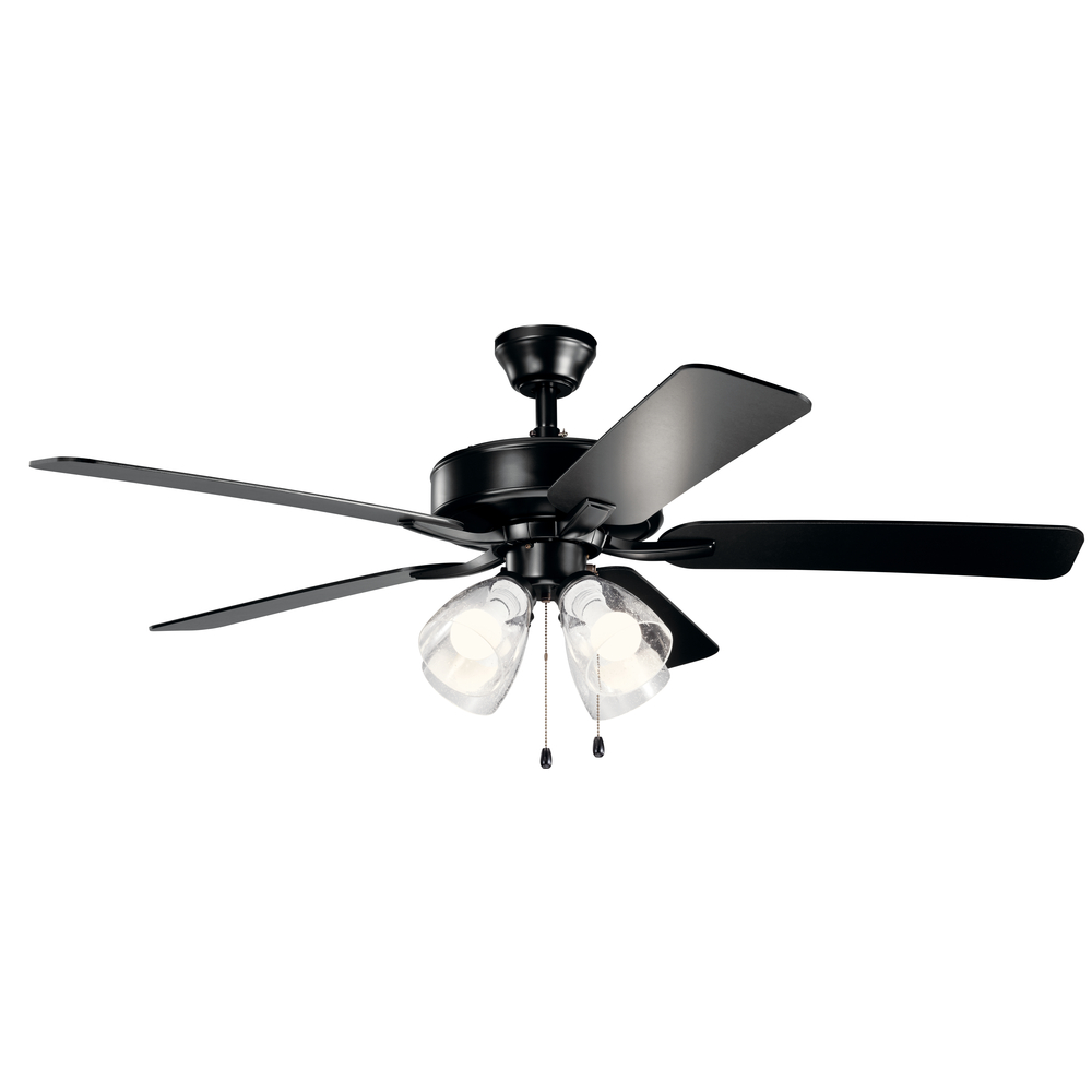 52" Basics Pro Premier Fan Satin Black