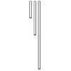 Kichler 2999PN - 12" Stem Polished Nickel