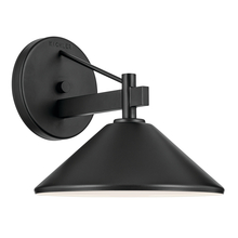 Kichler 49060BK - Ripley 10" 1-Light Outdoor Wall Light in Black