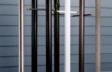 Kichler 9501BK - Accessory 84" 1 Outdoor Direct Burial Ladder Rest Post in Black