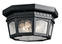 Kichler 9538BKT - Courtyard 2 Light Flush Mount Textured Black