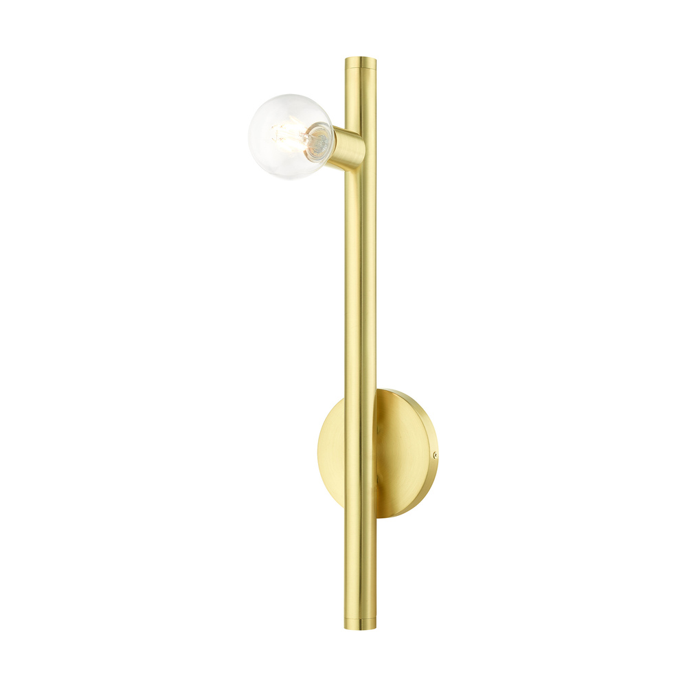 1 Lt Satin Brass Wall Sconce