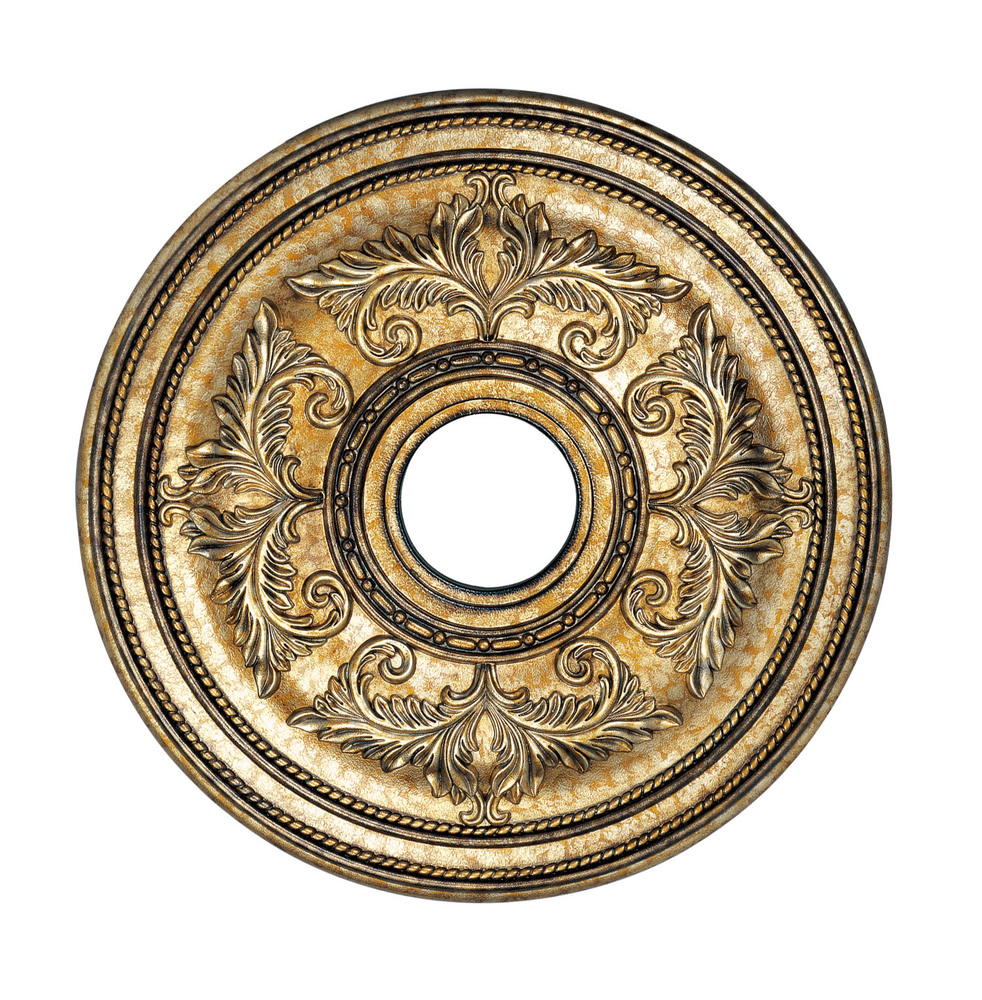 Vintage Gold Leaf Ceiling Medallion