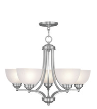 Livex Lighting 4215-91 - 5 Light Brushed Nickel Chandelier
