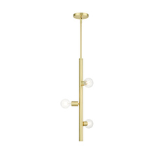 Livex Lighting 45863-12 - 3 Lt Satin Brass Pendant