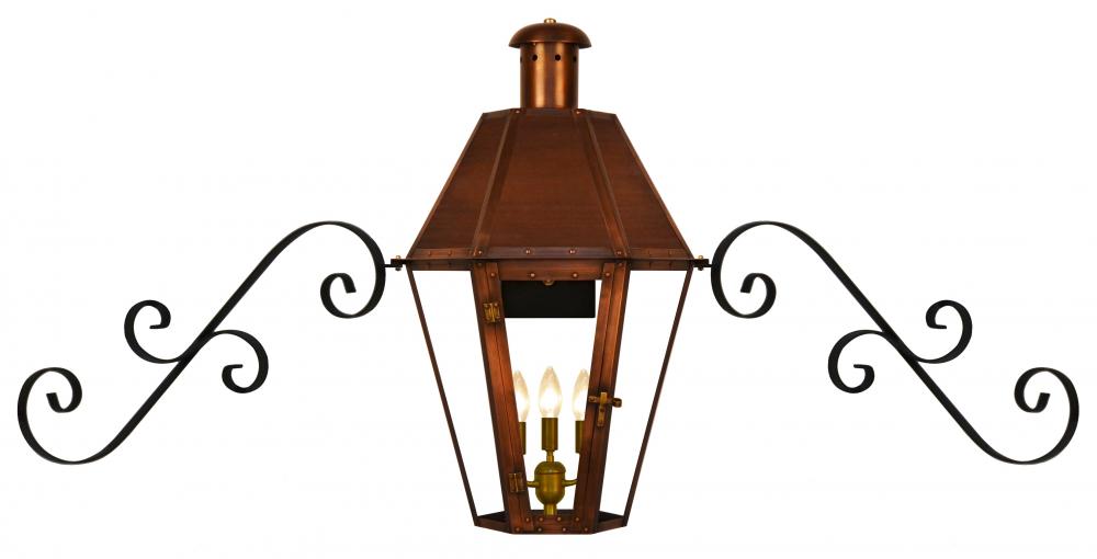 Mount Vernon 30 Electric-Solid Copper Top Panels-Duel Scroll Moustache