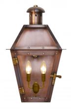 The Coppersmith AC22E - The CopperSmith Arcadia 23" Tall Copper Electric Wall Mount Outdoor Light Lantern Sconce