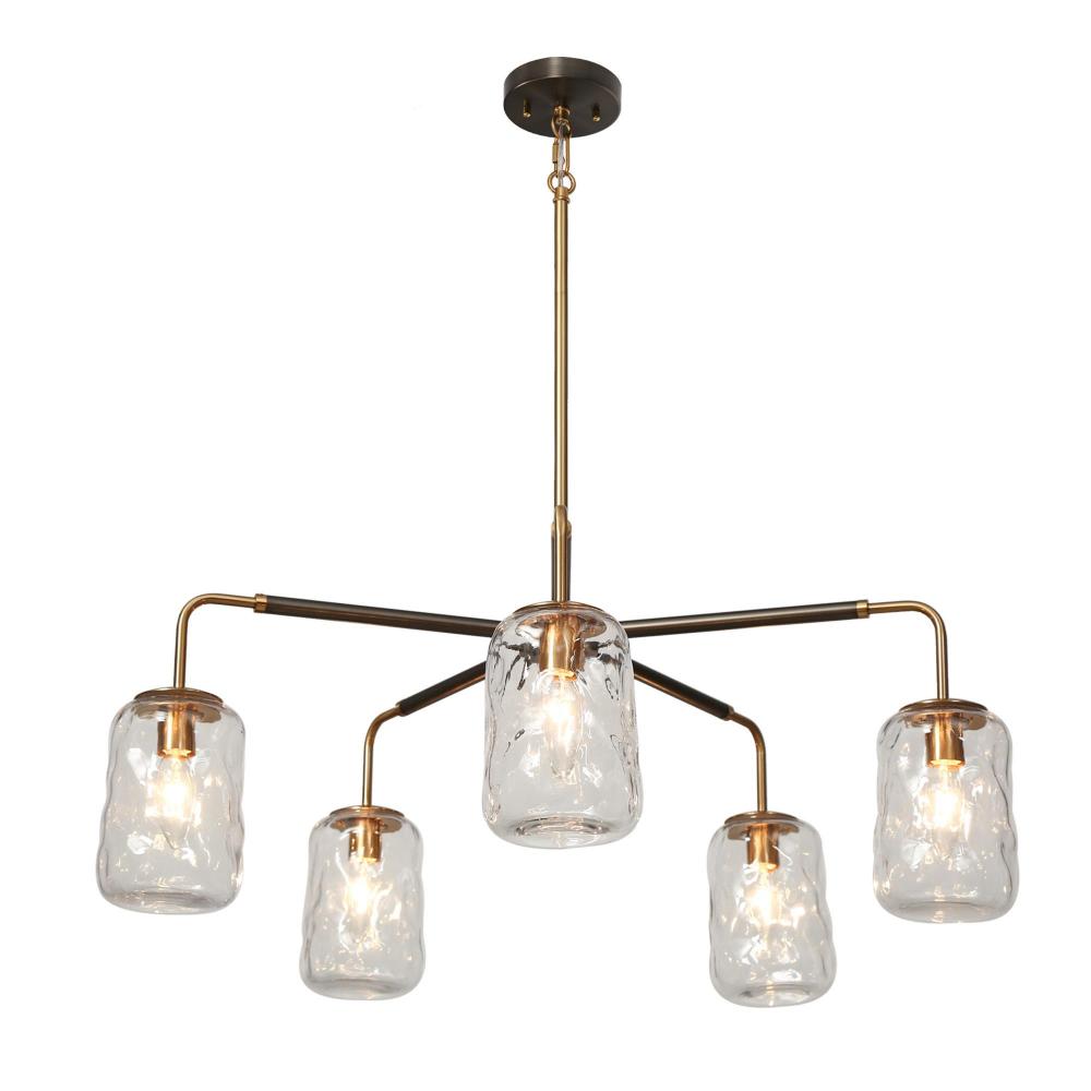 Erharting 5-Light Brass Chandeliers