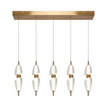 LNC Home HA0518902 - Penstemon 5-Lights LED Chandelier