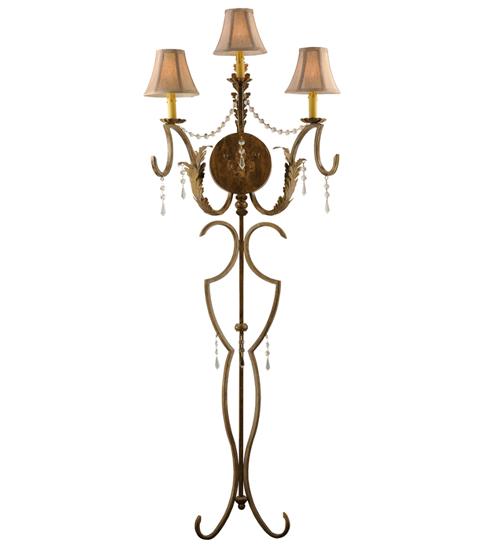 21" Wide Old Broadway 3 LT Wall Sconce