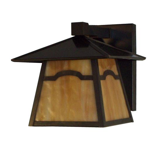 8" Square Stillwater Mountain View Wall Sconce