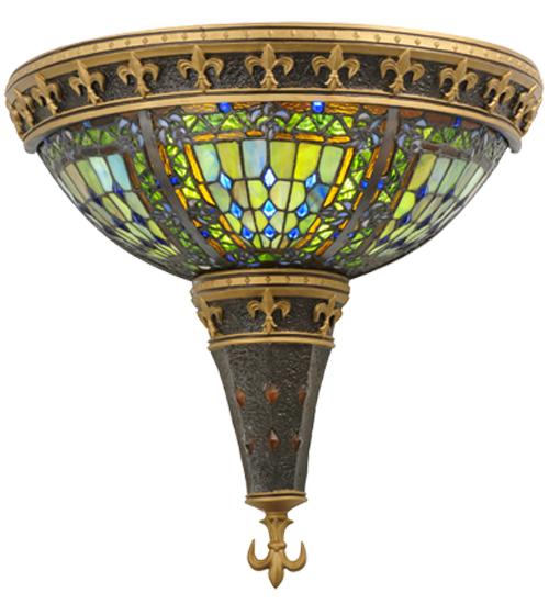 18" Wide Fleur-de-lis Wall Sconce