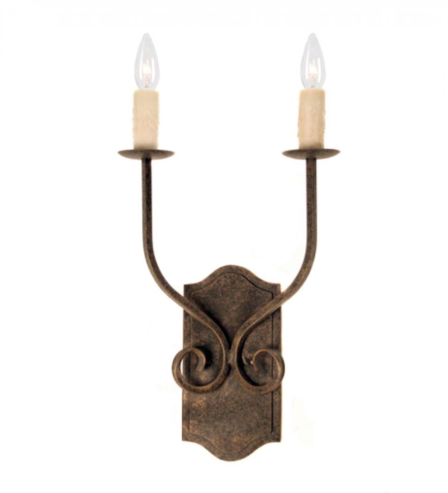 14" Wide Samuel 2 Light Wall Sconce