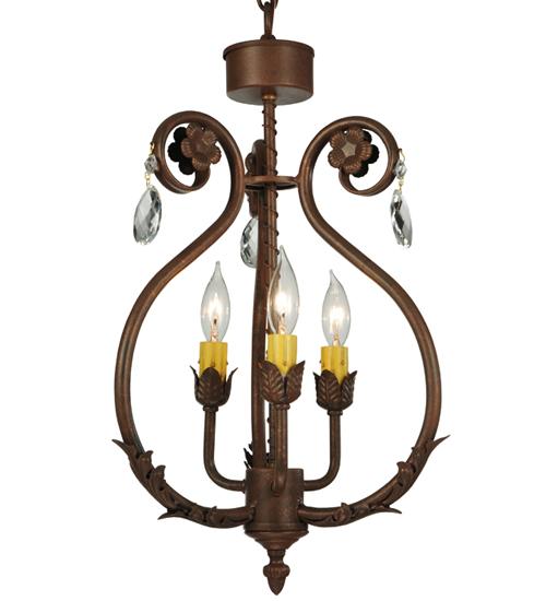 12"W Antonia 3 LT Chandelier