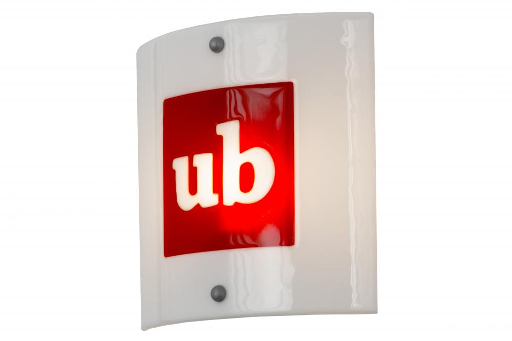 11" Square Personalized UB Logo Wall Sconce