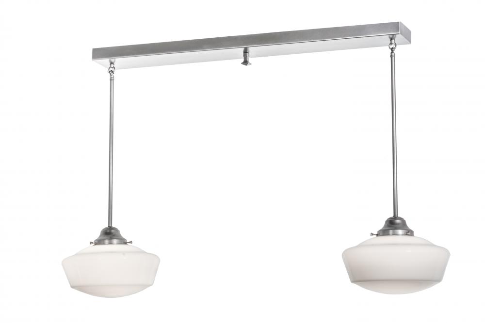 47" Long Revival Schoolhouse 2 LT Traditional Globe Island Pendant