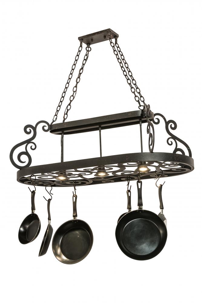 48"L Neo 3 Light Pot Rack