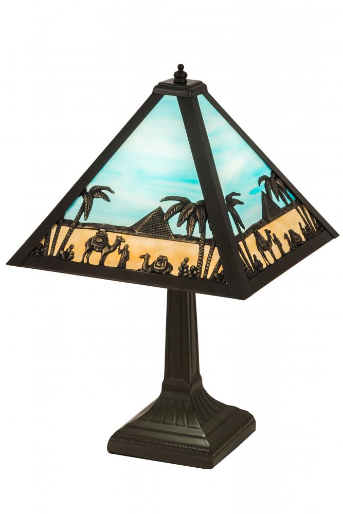 16" High Camel Mission Accent Lamp