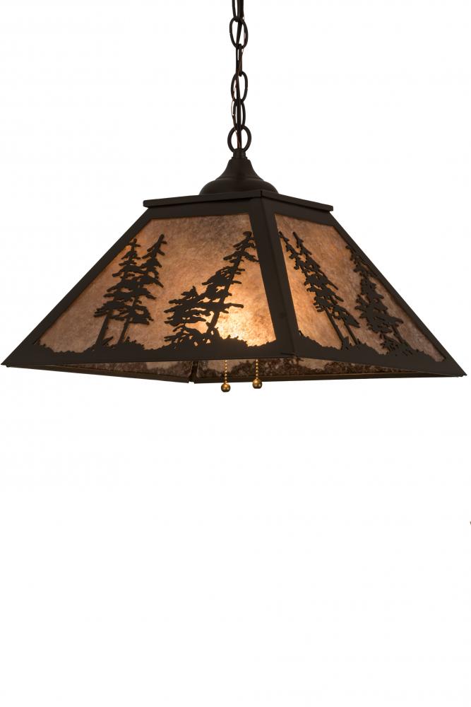 16"Sq Tall Pines Pendant