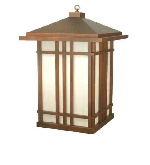 24" Square Tea House Lantern Pendant