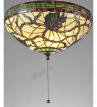 Meyda Green 106337 - 16"W Pinecone Dome Flush Mount