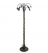 Meyda Green 10881 - 61" High Bronze Lily 12 Light Floor Base