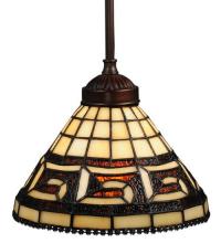 Meyda Green 109063 - 8" Wide Greek Key Mini Pendant