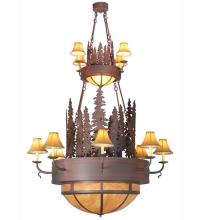 Meyda Green 111636 - 54" Wide Walden Pine 2 Tier Chandelier