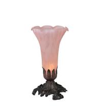 Meyda Green 11241 - 8" High Pink Pond Lily Victorian Accent Lamp