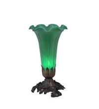 Meyda Green 11252 - 8" High Green Pond Lily Accent Lamp