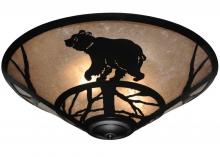 Meyda Green 113405 - 22" Wide Happy Bear on the Loose Flushmount