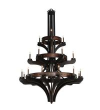 Meyda Green 115048 - 62" Wide Castilla 21 Light Three Tier Chandelier