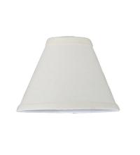 Meyda Green 116576 - 7" Wide X 5" High Natural Linen White Fabric Shade