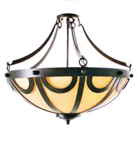 Meyda Green 116840 - 24" Wide Carousel Semi-Flush Mount