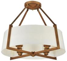 Meyda Green 129153 - 31"W Cilindro Lucy Semi-Flushmount