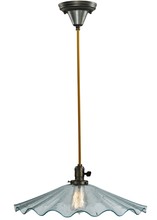 Meyda Green 137200 - 18" Wide Metro Galatia Scalloped Seedy Pendant