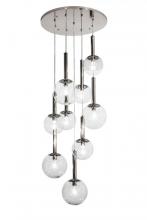 Meyda Green 163161 - 28"W Bola Piston 9 LT Cascading Pendant