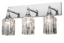 Meyda Green 169822 - 24" Wide Metro Fusion Licorice 3 Light Vanity Light