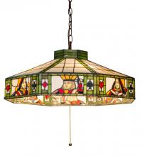 Meyda Green 184491 - 24"W Poker Face Pendant